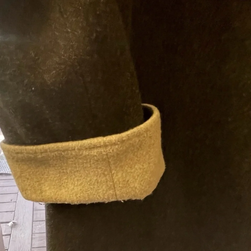 London Fog Women’s Hooded Wool Coat- M-Brown & Tan-Lined - Picture 13 of 15